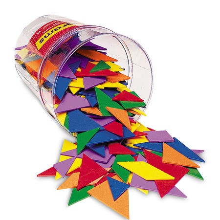 LEARNING RESOURCES Classpack Tangrams, 4 Colors, Set of 30 0416